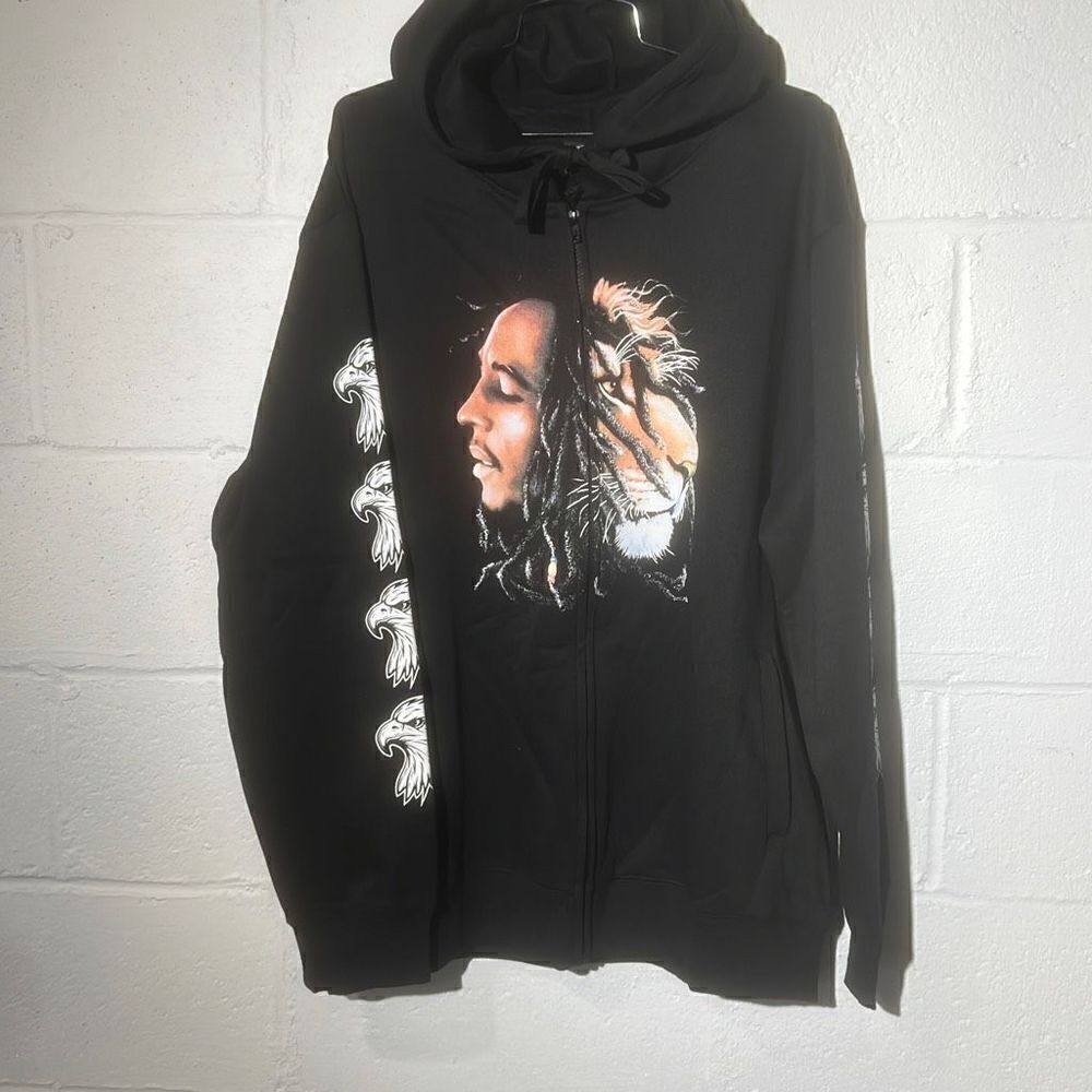 Unique Zip hoodie with screen prints